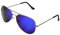 Miobo mit Edelstahl Metall Gestell Sonnenbrille Schwarz Blau