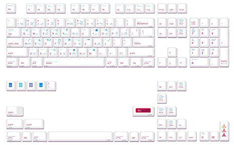 Hsjia 136 Tasten PBT CAD Tastenkappen Hohe Sublimation Mechanische Tastatur Tastenkappen 6.25U 7U Kleine Volle Tastatur