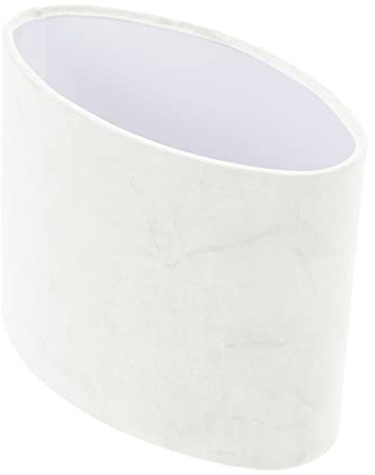 CAXUSD Pantalla ovalada decorativa de tela para lámpara de mesa, accesorio de luz de mesa de 7.3 pulgadas, pantalla de tela duradera para dormitorio, sala de estar, iluminación ambiental cálida