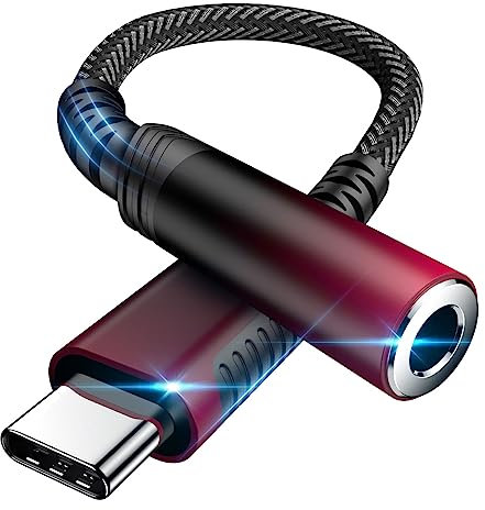 Adaptateur USB C Jack 3,5mm,Type C Adaptateur Jack USB C Adaptateur Écouteurs Audio avec Puce DAC pour iPhone 16 15 Samsung A35 A55 A54 A34 A33 S24 S23 Ultra S22 Pixel 8a 9 Pro Oneplus 12 POCO M6 Pro