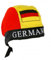 Eurofuchs24 4 x Bandana Deutschland Mütze Kappe Kopftuch Polyester Fanartikel WM EM schwarz rot gold Accessoire Karneval Kostüm Public Viewing