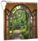 Shower Curtain Woods Sunshine Gate Waterproof Moistureproof Beautiful Outdoor Scenery Bathroom Bath Curtains Decoration 183x183cm