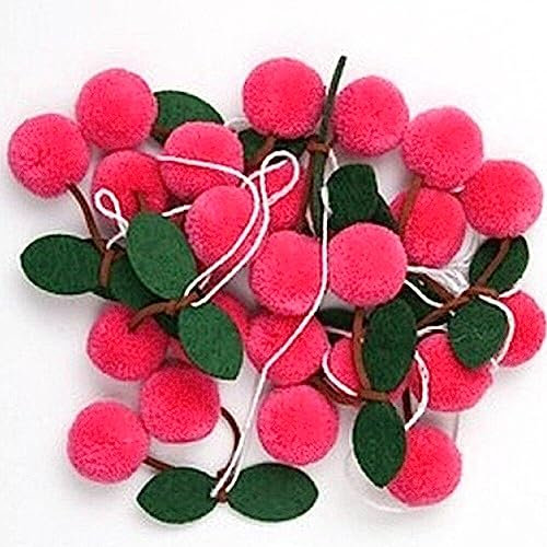Süße Bayberry Girlanddekoration Pompom Erdbeer -kirschgirlande DIY Obst Hanging Dekoration Für Babyparty Geburtstag Hochzeitsfeier
