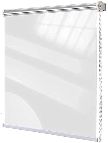 SANJIAOJIA Transparentes Wasserdichtes Rollo,wetterfest Sonnenschutz PVC Vorhänge Verdunkelungsrollo Seitenzugrollo Rollläden Für Außenfenster Pergola Balkon Terrassen,Breite x Höhe (130x250cm)
