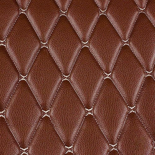Gesteppter Leder Stoff,Asudaro 155x100cm Kunstleder Gesteppt Kaschiert Leder Polsterstoff Stoff Leder Gesteppter Möbelstoff Leder Schwamm Bezugsstoff für Handwerk DIY Nähen Auto Innenraum Dekor