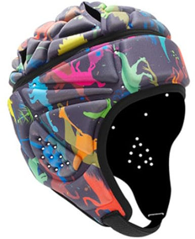 OnIUeZky Casque de Rugby de Rugby de Rugby de Rugby de Rugby 1pc Casque de Rugby de Rugby réglable Doux avec Un Casque de Football à Ruban adhésif pour Adultes, coloré, coloré.