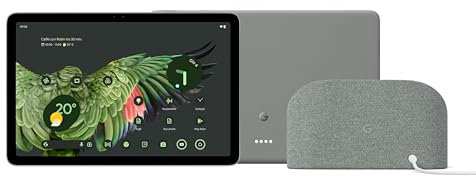 Google Pixel Tablet con Base di ricarica – Tablet Android con schermo da 11 pollici e batteria a lunghissima durata – 8 GB di RAM – 256 GB di spazio di archiviazione – Grigio verde