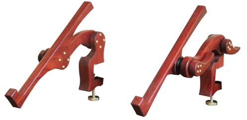 Stickständer Stickrahmen, Verstellbarer Stickständer, Schwarzes Walnussholz, Rotes Birnenholz, Stickständer, Klemme, Nähen Und Kunsthandwerk ( Color : Red pear wood , Size : 13.77in )