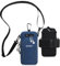 BAGZY Pochette Telephone Portable 7,0 Pouces avec Bandoulière, Brassard Telephone Sport Applicable à Course à Pied, Yoga, Jogging Accessoires pour iPhone 15 Pro/14 Pro Max (Bleu)