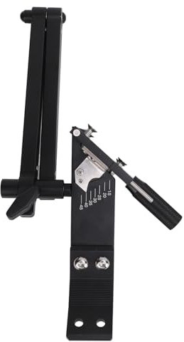 TTOCAR Lawn Mower Blade Sharpener 15° to 45° Adjustable Angle Balancer Bracket Sharpening Jig Tool,Lawnmower Sharpening Tool for Standard Straight Mulching High Lift Mower