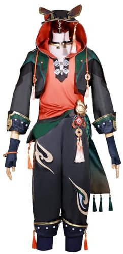 Fiamll Gaming Cosplay Kenshin Gaming Kostüm Cosplay Gaming Outfit Kostüm Full Set Karneva M