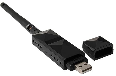 NetCard Inalámbrica, Carcasa de ABS Negra USB AR9271 USB NetCard Inalámbrica Antena Desmontable 2DBI para TV