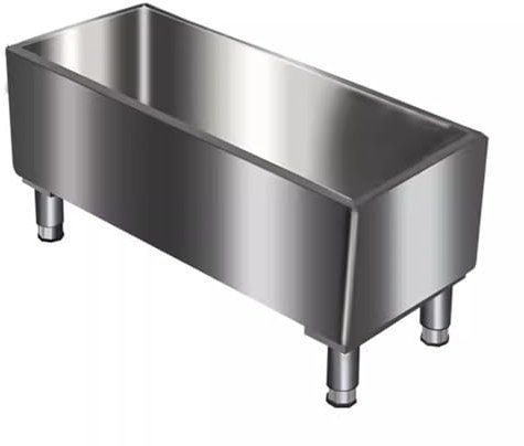 Fregadero Comercial para Fregona De Montaje En Suelo, Fregadero De Acero Inoxidable 304 con Drenaje De Gran Calibre Y Pies Ajustables para Garajes Hogar Baño