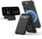 LULULOOK Magnetische Wallet für MagSafe, Full Grain US Leder Card Holder für iPhone Wallet mit Ständer, Handy Kartenhalter für iPhone 16 Pro Max/16 Pro/16 Plus/15 Serie, 3 Kartenhalter (Schwarz)