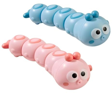 TLHWIN Aufziehspielzeug, lustiges Aufziehspielzeug in Form Einer Raupe mit Uhrwerk, Karnevalspreise, Anreiz und Belohnung fürs Klassenzimmer, Partygeschenk, 2er-Pack.