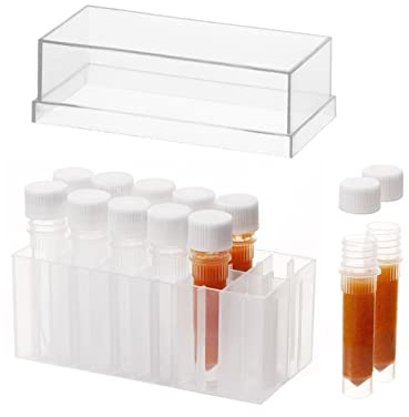 Clscea Aquarium Baby Sole Garnelen Spender Vorratsbehälter Auffangröhrchen Kit für Salzlake Garnelen Bruterie 12 x 1,5 ml