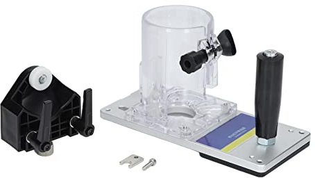 ANKROYU Base de fresadora, base transparente de fresadora de plástico, base de fresadora resistente a arañazos, base de fresadora transparente, base de fresadora estándar