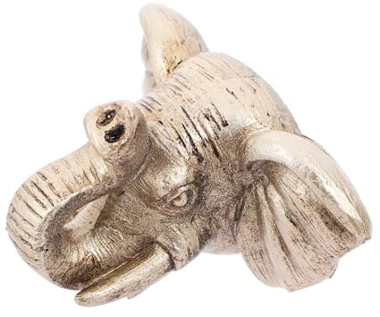 Alipis Wandmontierter Elefantenkopf Springbrunnen-auslauf Dekorativer Wasserbrunnen Für Außenbereich Elefanten-gartenstatue Skulptur Aus Harz Mit Einstellbarer Wassermengenregulierung