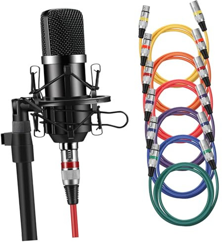 DOITOOL Cables De Audio XLR Cables De Micrófono para Mezclador XLR De Conexión Macho Hembra Adaptador para Altavoz