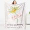 Giftasy Gute Besserung Geschenke für Frauen - Kuscheldecke mit Spruch, Aufmunterung Geschenke, Get Well Soon Gift 157 x 132 cm