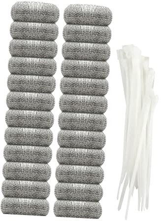EXCEART 24 Pezzi Filtro Acqua Per Lavatrice in Acciaio 304 Antiruggine Purifica Impurità Mantiene Lavatrice Libera Facile Da Sostituire Resistente e Pratico