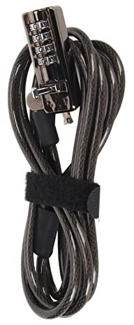 Blocco Laptop Durevole Cavo di Sicurezza Portatile Cifra a 4 Cifre, Blocco per Computer a Prova