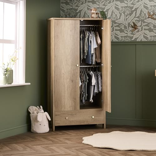 Nika Double Wardrobe - Oak