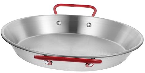 ZUNOXAZ Bratpfanne Aus Edelstahl 28cm Antihaftbeschichtet Küchenhelfer Für Brathähnchen Und Spaghetti Flacher Boden Gleichmäßige Wärmeleitung