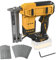 Chiodatrice senza fili per Dewalt 20 V max batteria, 18 GA a batteria, pinzatrice elettrica 2 in 1 con 1000 chiodi e 1000 punti metallici per la lavorazione del legno (solo strumento)