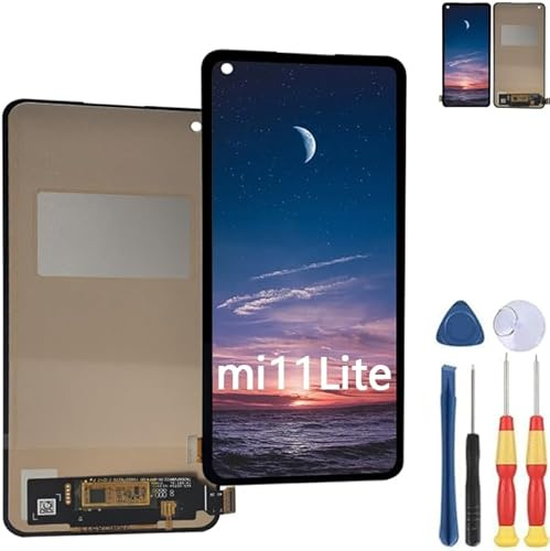 MinTroSD Pantalla táctil para Xiaomi mi 11 Lite 5G LCD que reemplaza las piezas con herramientas.