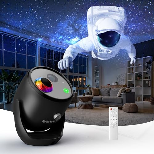 TWElvetooo 3D Galaxy Projector for Bedroom, 90 Dynamic Scenes Star Projector, HD Planetarium Projector Night Light with Bluetooth Speaker for Decor, Christmas Gift for Kids Adults, Relaxing Ambiance