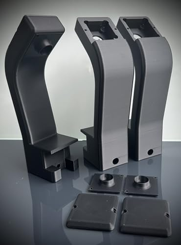 Generisch Autodarts Kameraarme für CyeeLife Dartleuchte, Schwarz, kompatibel mit 100 Grad USB-Kameramodulen, 3er Set mit Befestigungsmaterial (Kameramodul 38x38)