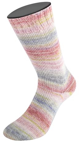 LANA GROSSA Meilenweit Merino Extrafine Cremoso | Extrafeine Merino-Wolle, waschmaschinenfest | Handstrickgarn aus 75% Schurwolle & 20% Polyamid | 100g Wolle zum Stricken & Häkeln | 420m FB 4122