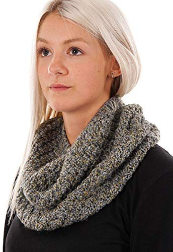 CMP LOOP STRICKSCHAL RUNDSCHAL GRAU MUSTER WÄRMEND GROB GESTRICKT 5544036 (one-size)