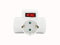 Prise triple Schuko avec interrupteur, blanc