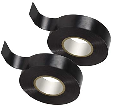 EUROXANTY Cinta Aislante | Cinta Aislante Eléctrica | Resistente al Agua | Cinta para Cable | Electricista | NEGRO 1.7 X 12 M, PACK DE 2