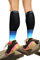 Physix Gear Kompressionsstrümpfe für Waden, ersetzt Kompressionsstrümpfe für Damen und Herren, Kompressionsstrümpfe für Crossfit, Triathlon, Reise Flugzeug (1 Paar Schwarz/Blau L/XL)