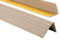 Nez de marche profil d’angle PVC autoadhésif 50x40mm antidérapant, d'escalier-protection, bande de bordure, 200cm, Beige