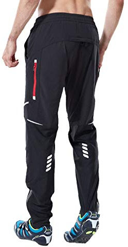 SUKUTU Herren Radlerhose Lange Fahrradhose Atmungsaktive Schnell trocken Outdoor Sporthose Winddichte Athletic Biking Riding Pants