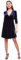 Louche Annalise-Velvet Robe de soirée Formelle, Navy, 8 Femme
