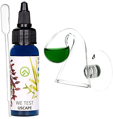 USCAPE CO2 Dauertest DropChecker inkl. Testflüssigkeit und Pipette zum genauen Bestimmen des Co2 Gehaltes im Aquarium (S)
