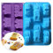 Joyeee 2 Pack Train Auto Car Silicone Molds, Large Pan Tray for Muffin Cake Cupcake Tart Pie Ice Cube Soap - Gifts for Kids