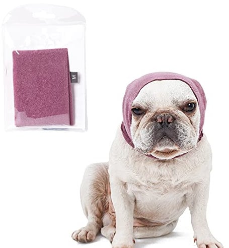 Hunde-Ohrenabdeckung für Angstlinderung, beruhigende Kapuze für die Fellpflege und das Trocknen des Bades, für Haustiere, Katzen und Hunde, Gehörschutz (Medium)