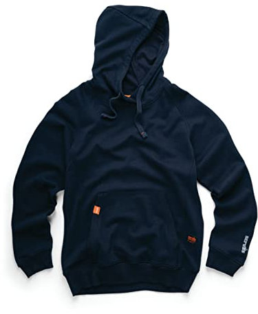 Scruffs Mens Eco Worker Hoodie, Navy, M UK