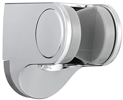 Tecmolog Supporto per Doccia a Muro Regolabile in Plastica ABS Porta Soffione Doccia per Manopola Doccia, Cromo, ST01