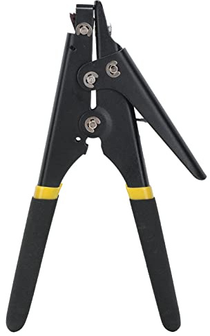 BORDSTRACT Pistola de Amarre con Cremallera, Herramienta Multifuncional para Cortar, Atar, Tensar y Mazo de Cables(Black)