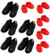 Yardenfun 10 Paar Mini-Skateboard-Schuhe Schwarzer Anzug Spielzeug-Hausschuh Mini-Regenstiefel Winzige Schuhe Puppenstubenschuhe Mini-hausverzierungen Mini-Turnschuhe Abs Miniatur Hausschuhe