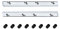 DTGN 3.94x0.39(LxW) Straight Joining Plates - 2Pack - Good for 3D Printer Frame - Outside Corner Brackets 2020 Aluminum Extrusion W/Screws - Silver Tone