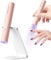 Lampe U V Ongles Gel, Denabuty Mini Lampe UV LED 3W Sans Fil, Séchoir à Ongles Efficace et Rapide Professionnel avec USB Rechargeable Portable pour Gel Pose Americaine, Vernis Semi Permanent Rose