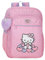 Hello Kitty Hearts & Dots, zaino scolastico, zaino per bambini rosa, realizzato in poliestere, scomparto principale con tasca interna, spalline larghe, ergonomiche e imbottite, blu, Zaino scuola